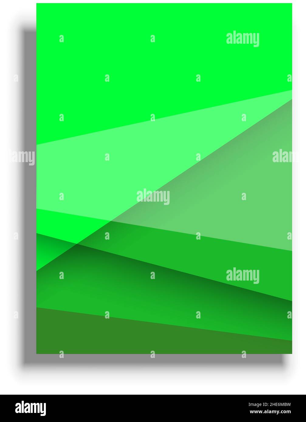 Presentation or book cover template, green vector background, geometric