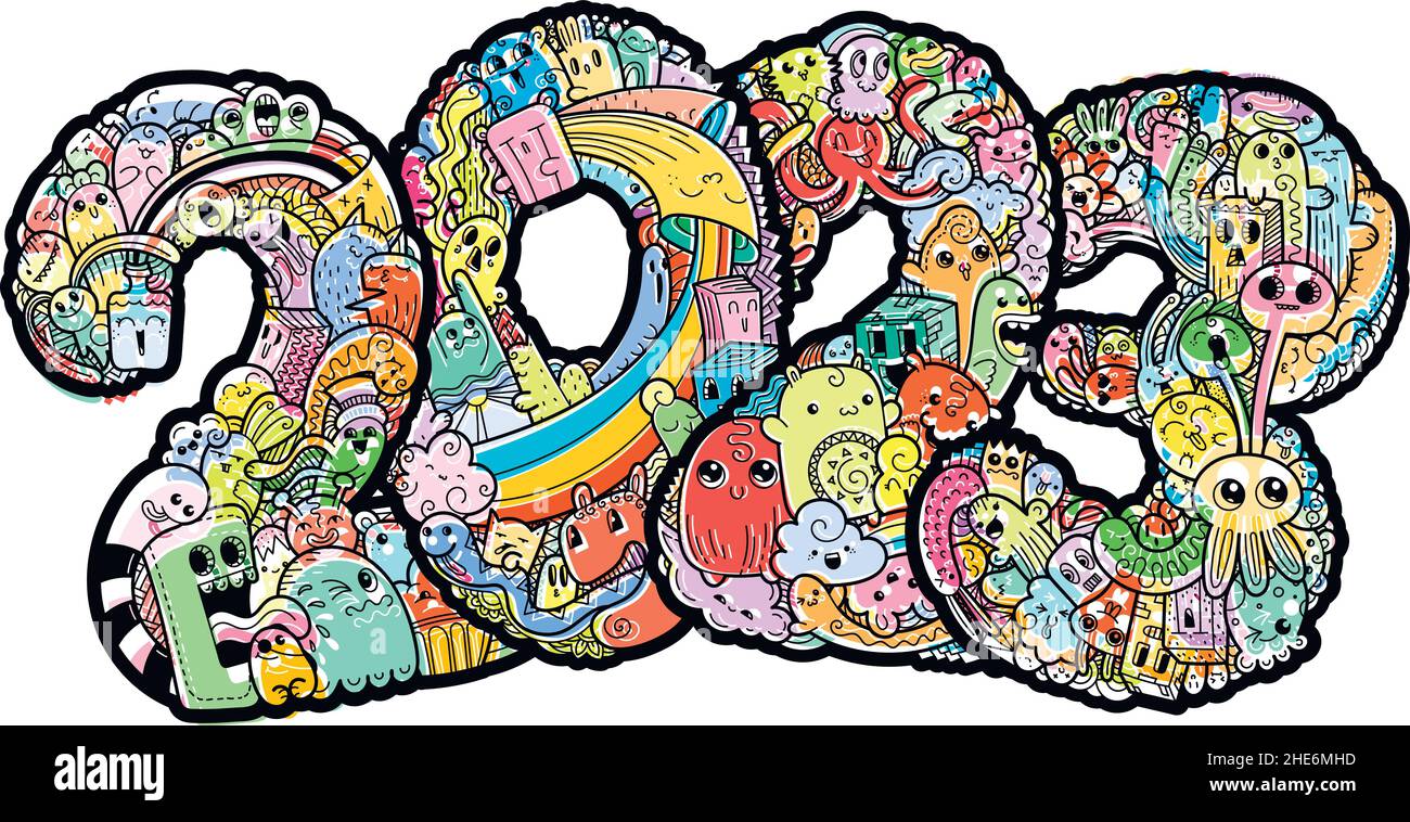 New Year Doodle Art 2023 Get New Year 2023 Update