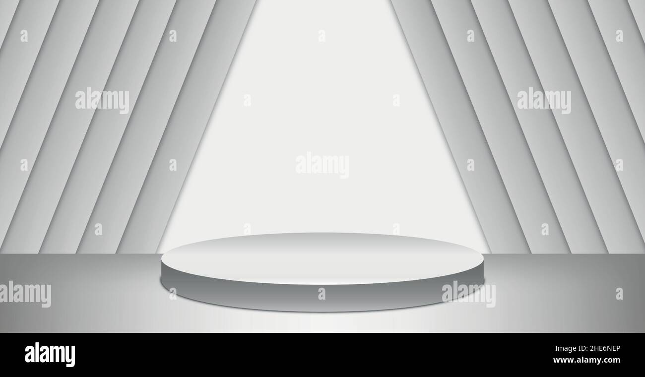 Light gray panoramic abstract background pedestal - Vector illustration ...
