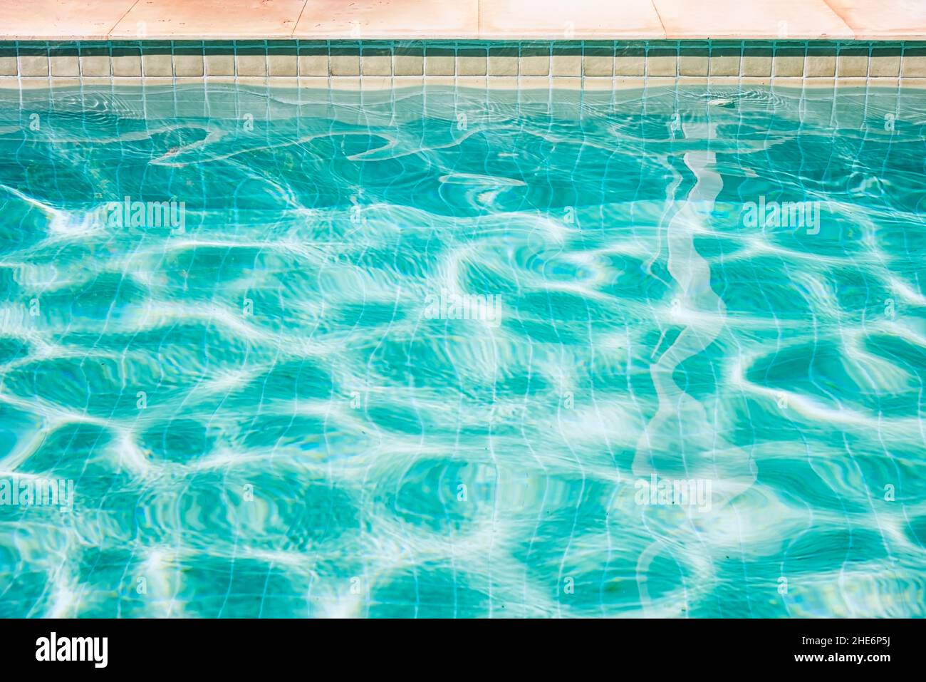 Ripple of water in the swimming pool Stock Photo