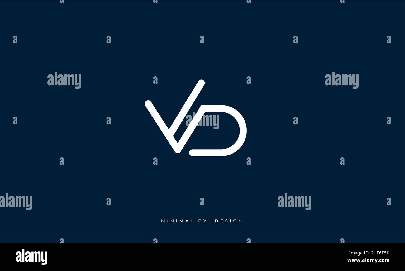 Alphabet letter icon logo VD Stock Vector