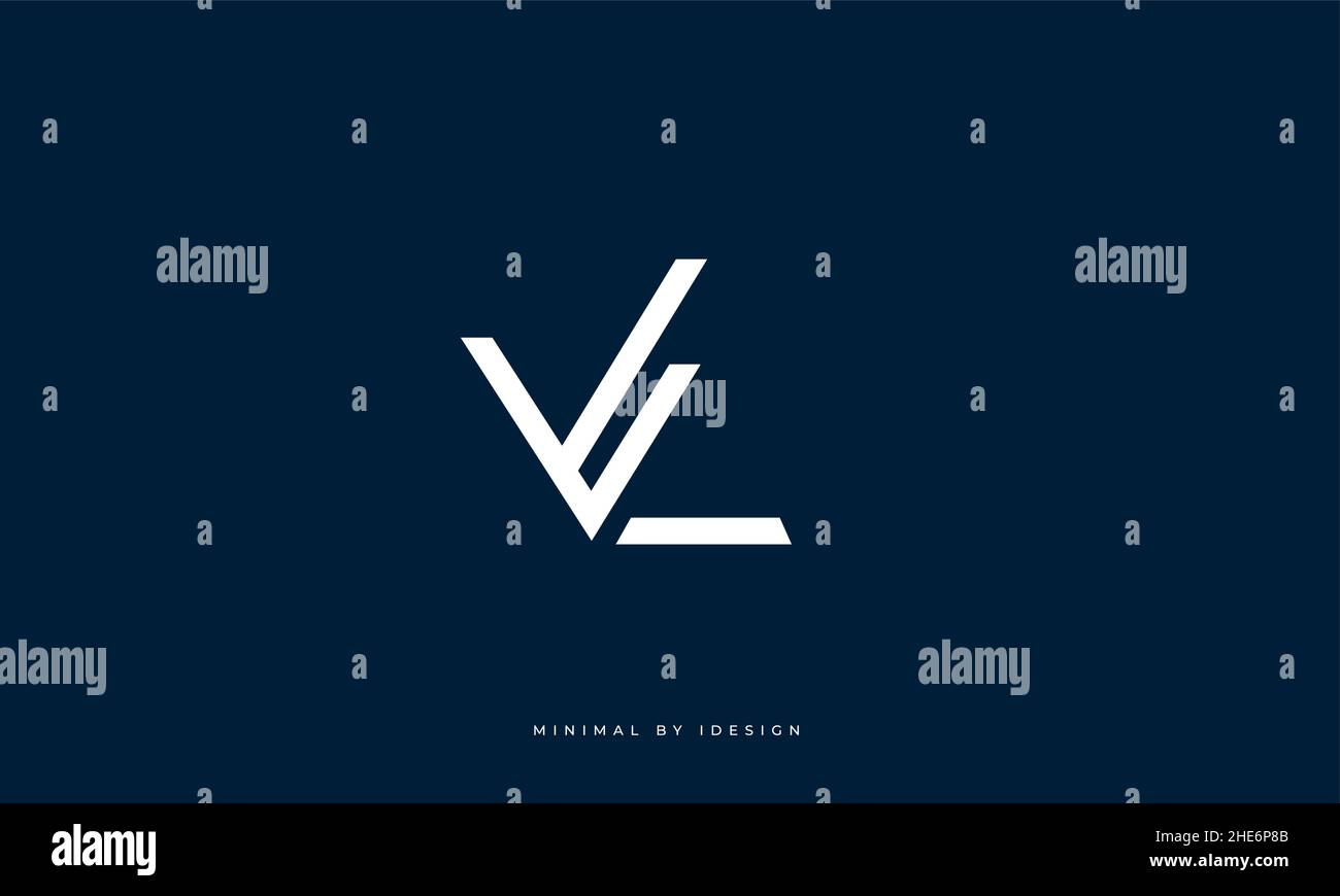 Alphabet letter icon logo VL Stock Vector Image & Art - Alamy