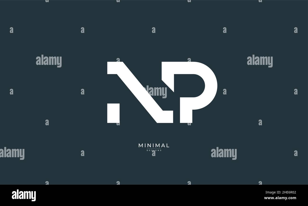 Alphabet letter icon logo NP Stock Vector Image & Art - Alamy