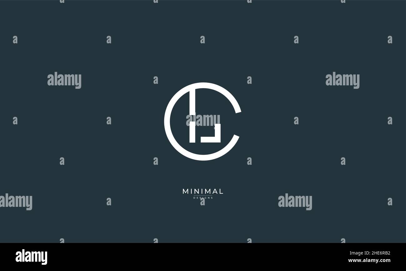 Alphabet letter icon logo CL or LC Stock Vector