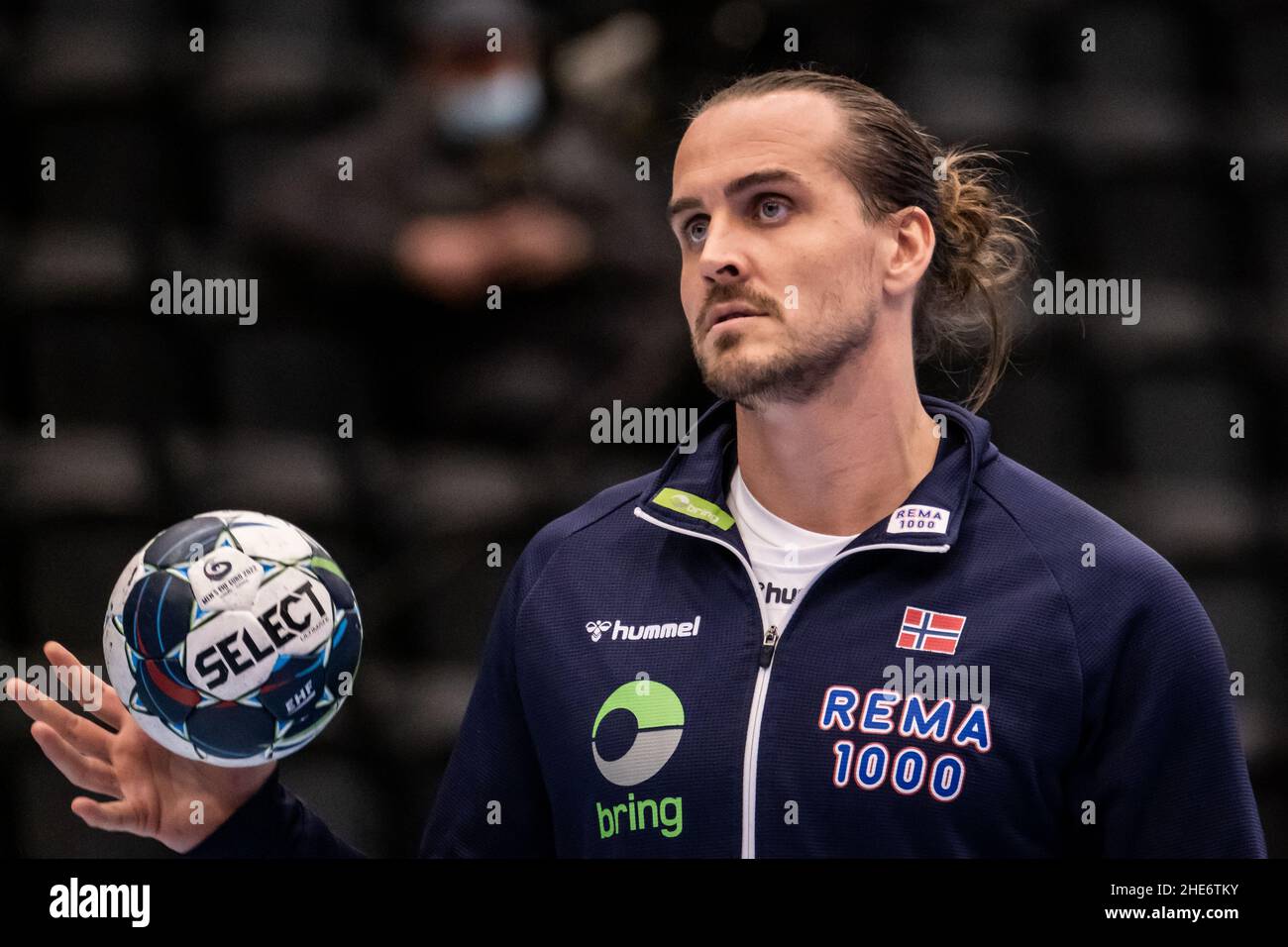 Hillerod, Denmark. 08th Jan, 2022. Kent Robin Tonnesen of Norway seen in  the test handball match