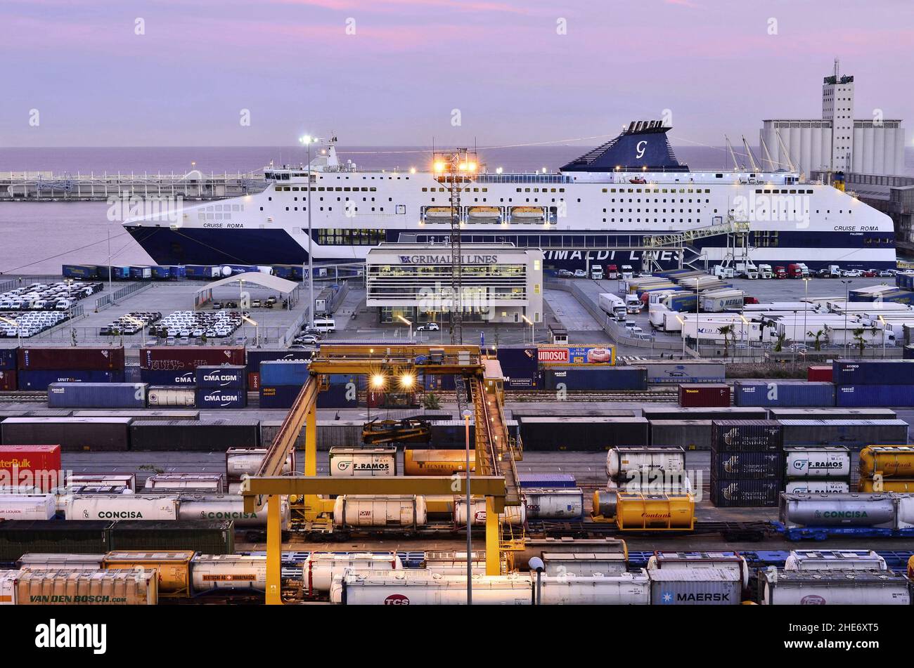Grimaldi ferry barcelona hi-res stock photography and images - Alamy