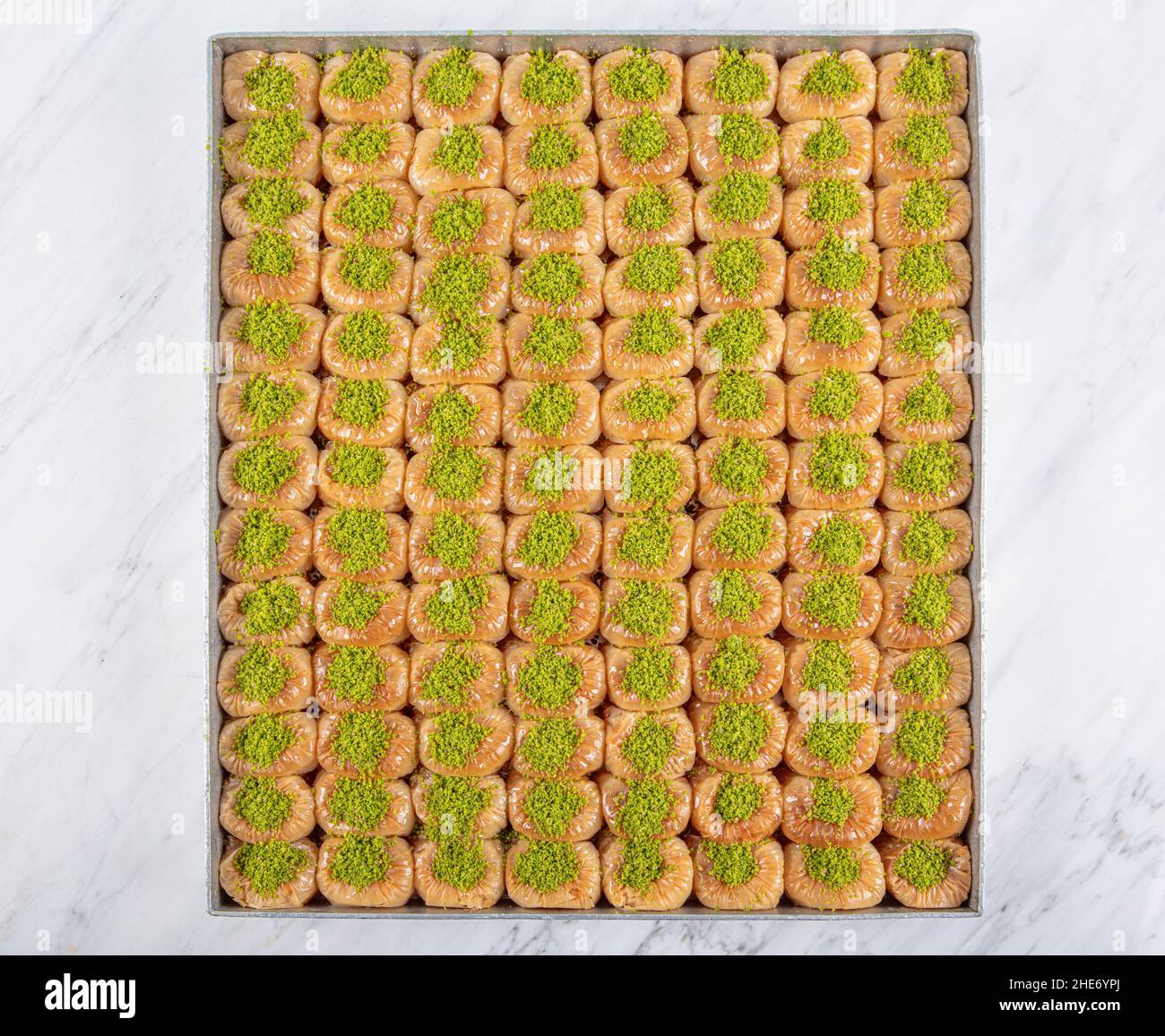 Traditional Turkish dessert called Bulbul Nest , Special baklava with