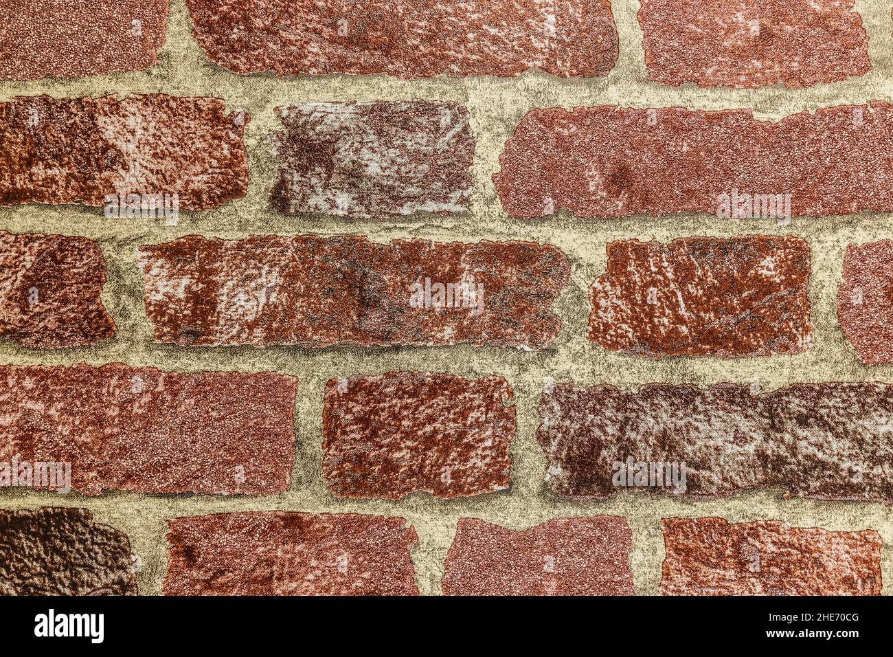 brick wall with red brick, red brick background texture Stock Photo