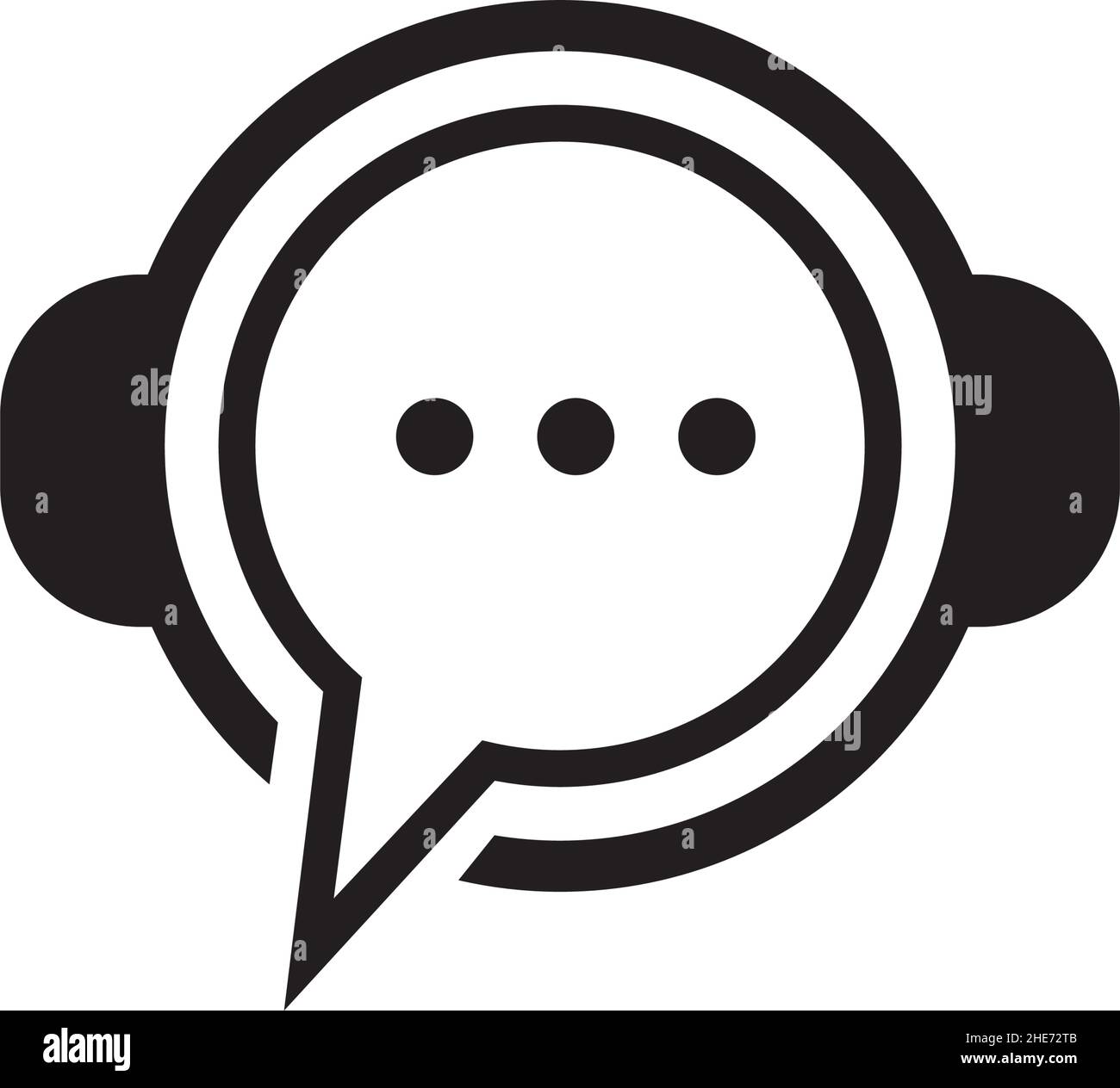 Call center customer service 24 hours in 7 days vector logo design