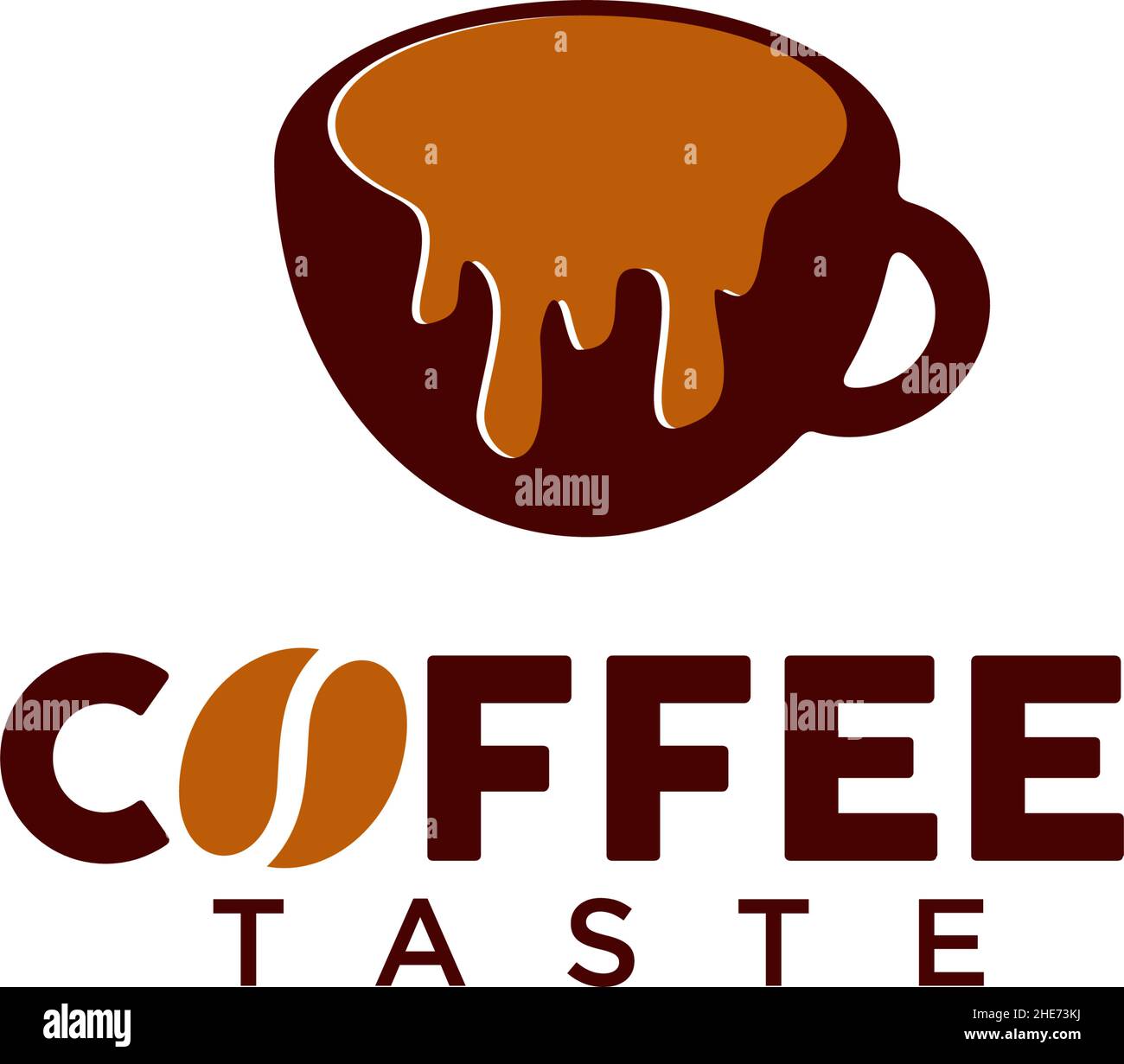 Coffee milk cup vector logo design Stock Vector Image & Art Alamy
