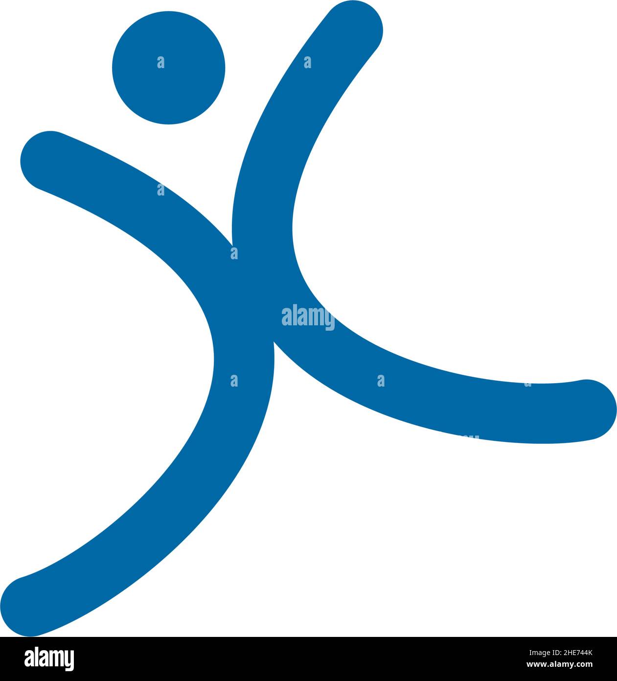 Success people icon vector logo design Stock Vector