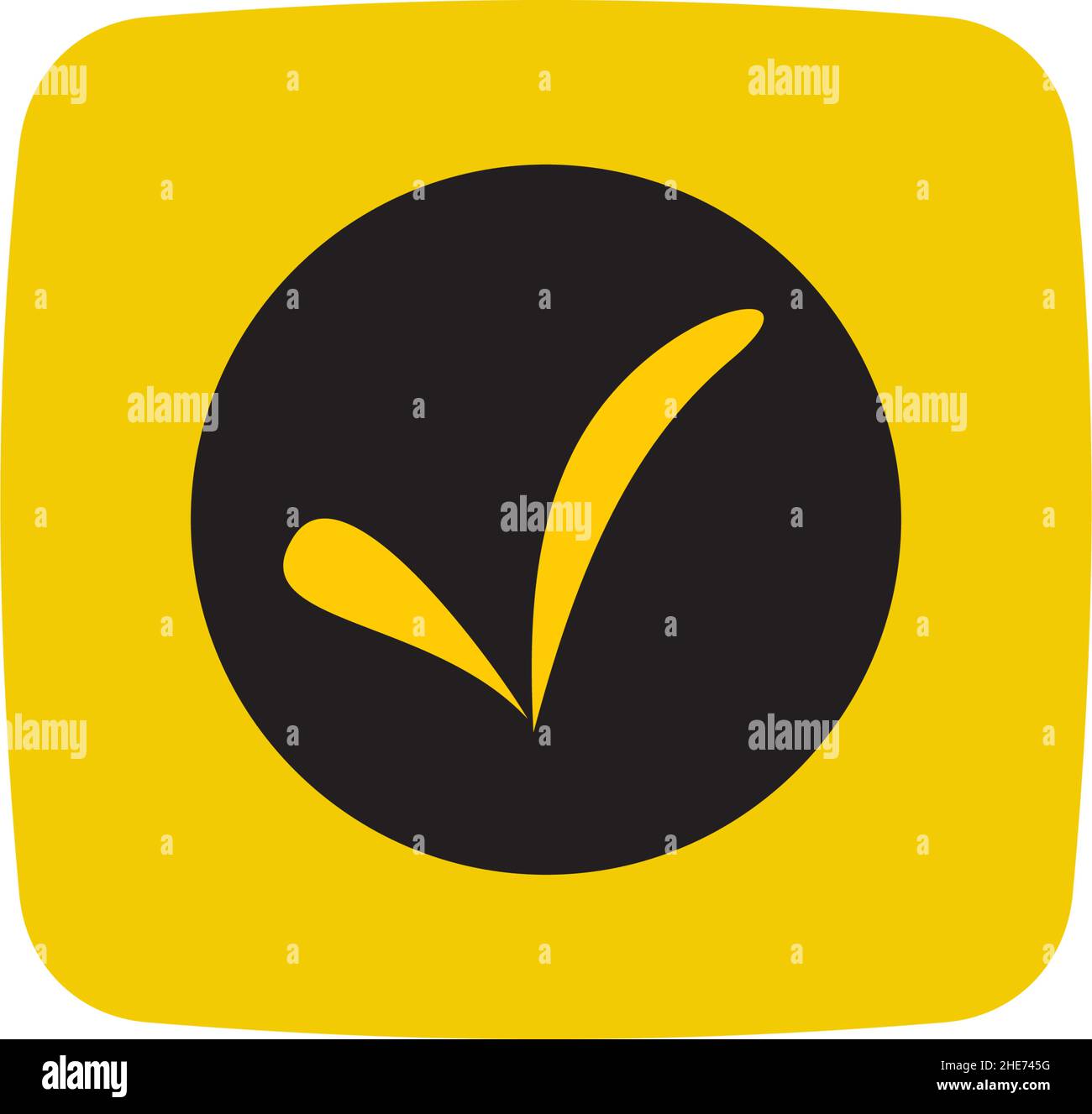 Online vote application vector logo design Stock Vector