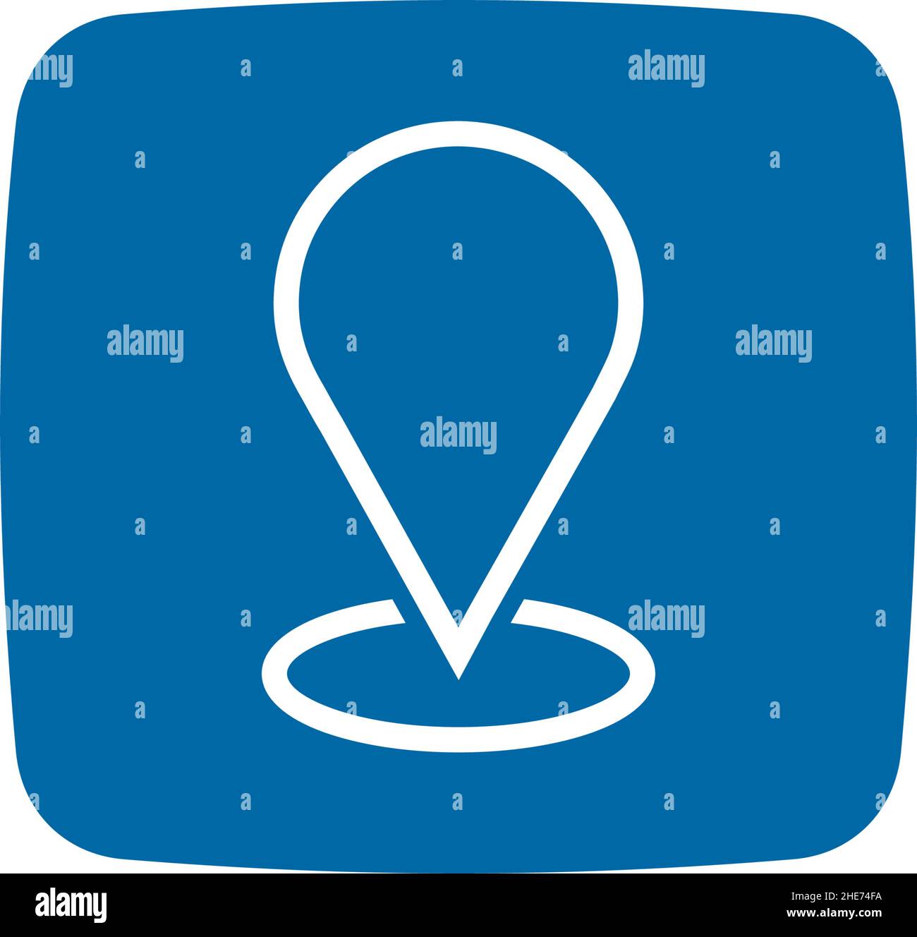 Location pin finder app map icon vector logo design Stock Vector