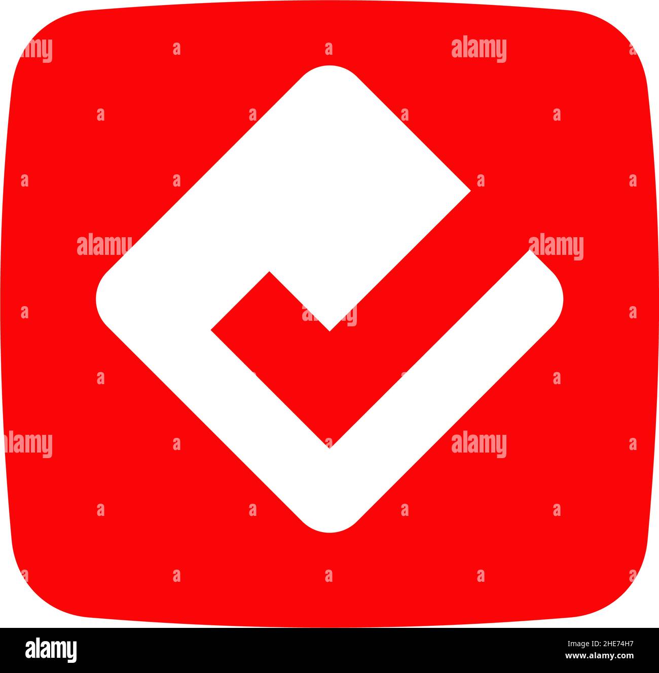 Online vote application vector logo design Stock Vector