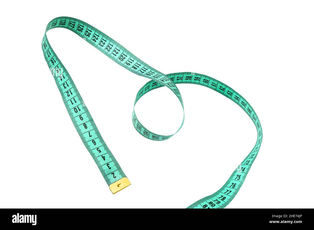 Measuring tape of the tailor isolated on white background Stock Photo ...