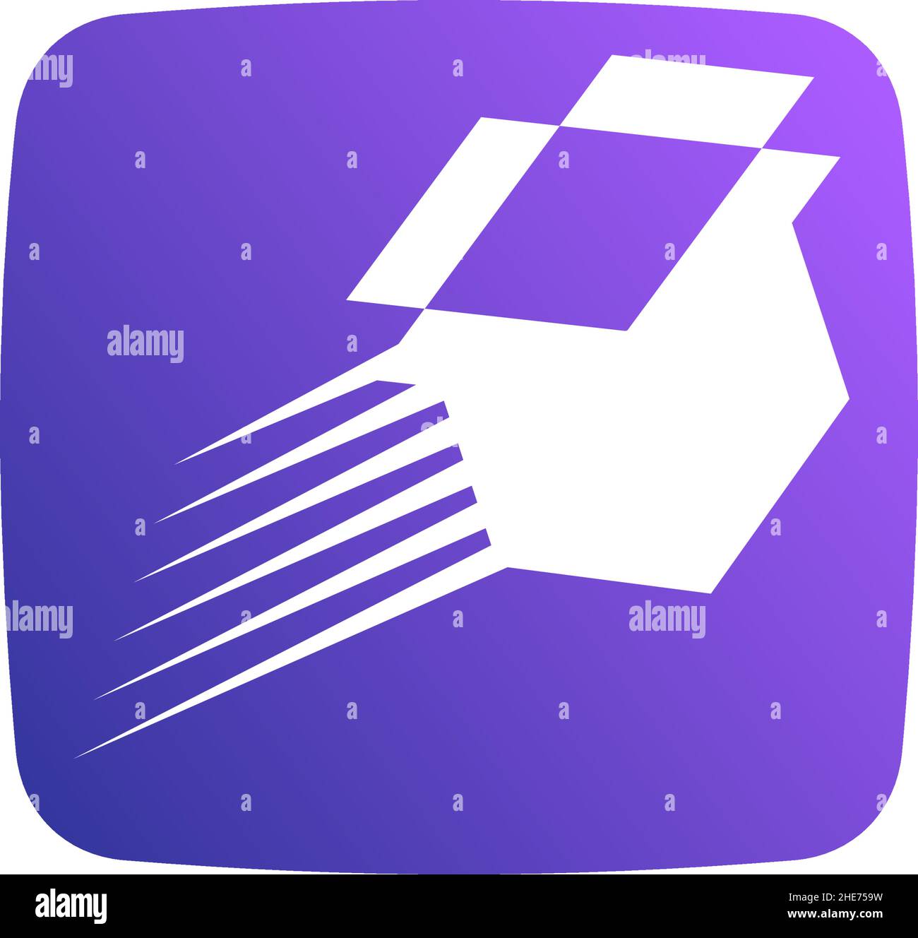 Box gift online app tech vector logo design Stock Vector