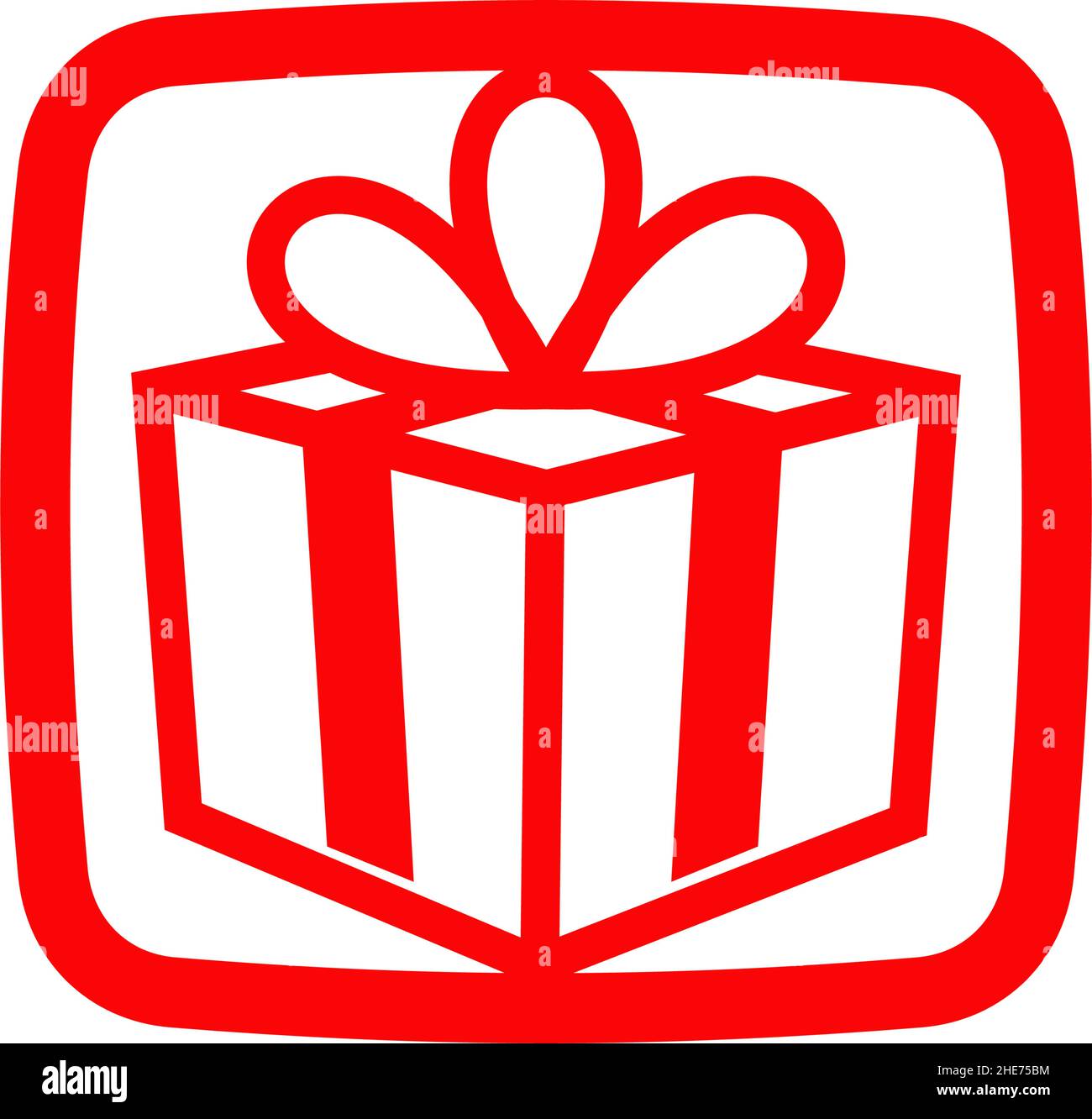 Box gift online app tech vector logo design Stock Vector