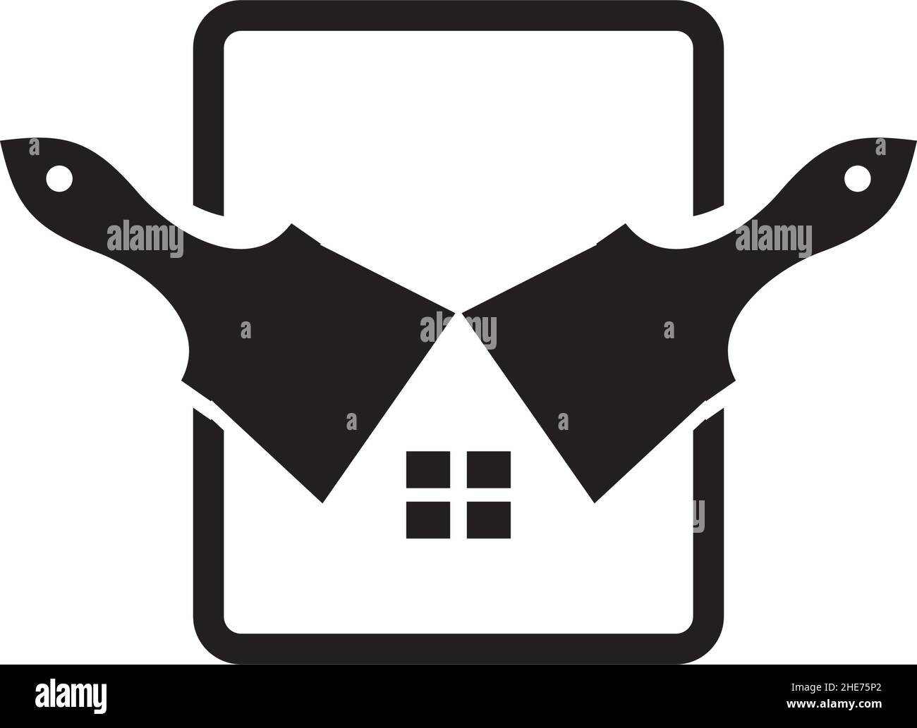 Home repair service vector logo design Stock Vector