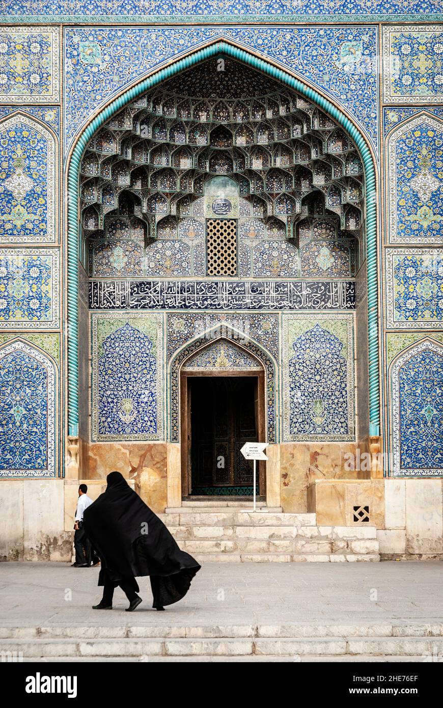 the shah mosque famous landmark on Naqsh-e Jahan Square in isfahan city iran Stock Photo