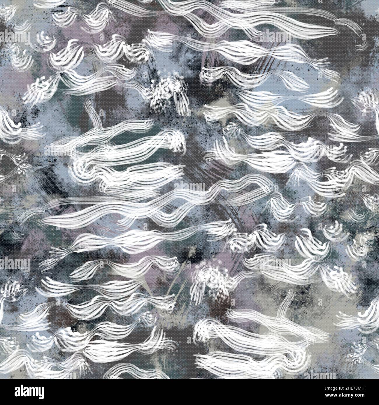 Seamless neutral and white grungy classic abstract surface pattern ...
