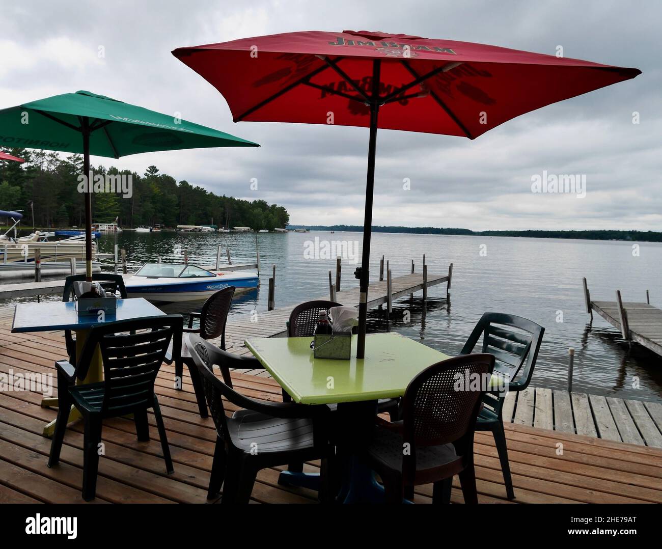 Lakeside restaurant at Big Trout Lake. Minnesota, the Land of 10000