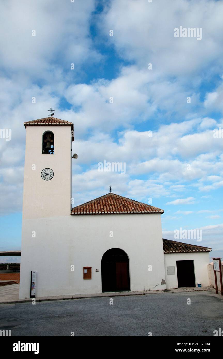 Church of the Annivation of Freila in the province of Granada Stock Photo