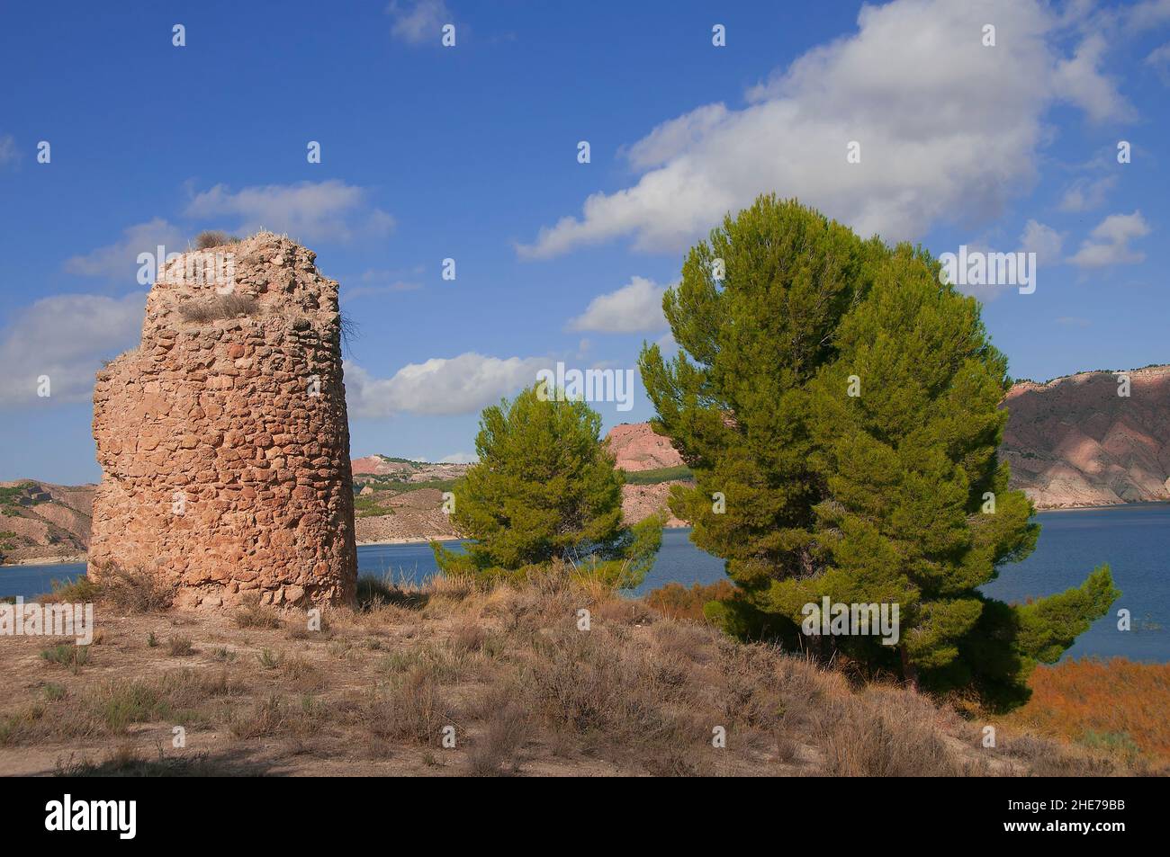 tower of Maruq in Freila in the province of Granada Stock Photo