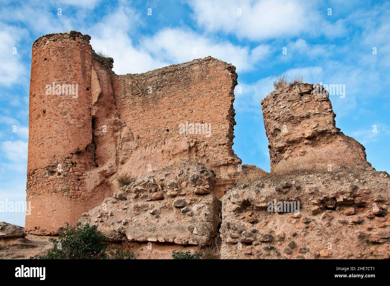Ruins of Freila castle in the province of Granada Stock Photo