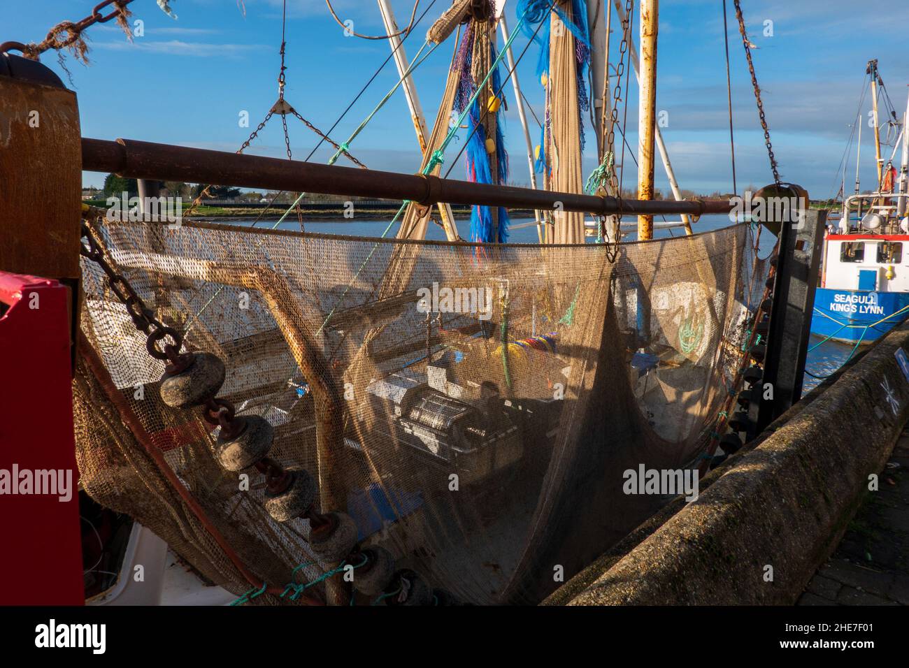 Side Trawlers, fishing fleet, Kings Lynn Stock Photo Alamy