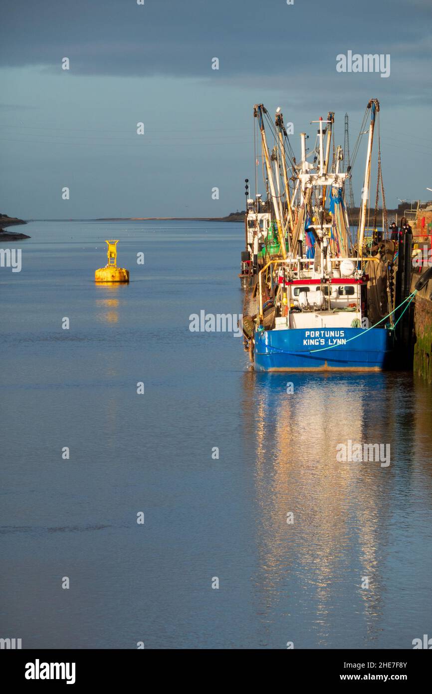 Side Trawlers, fishing fleet, Kings Lynn Stock Photo Alamy