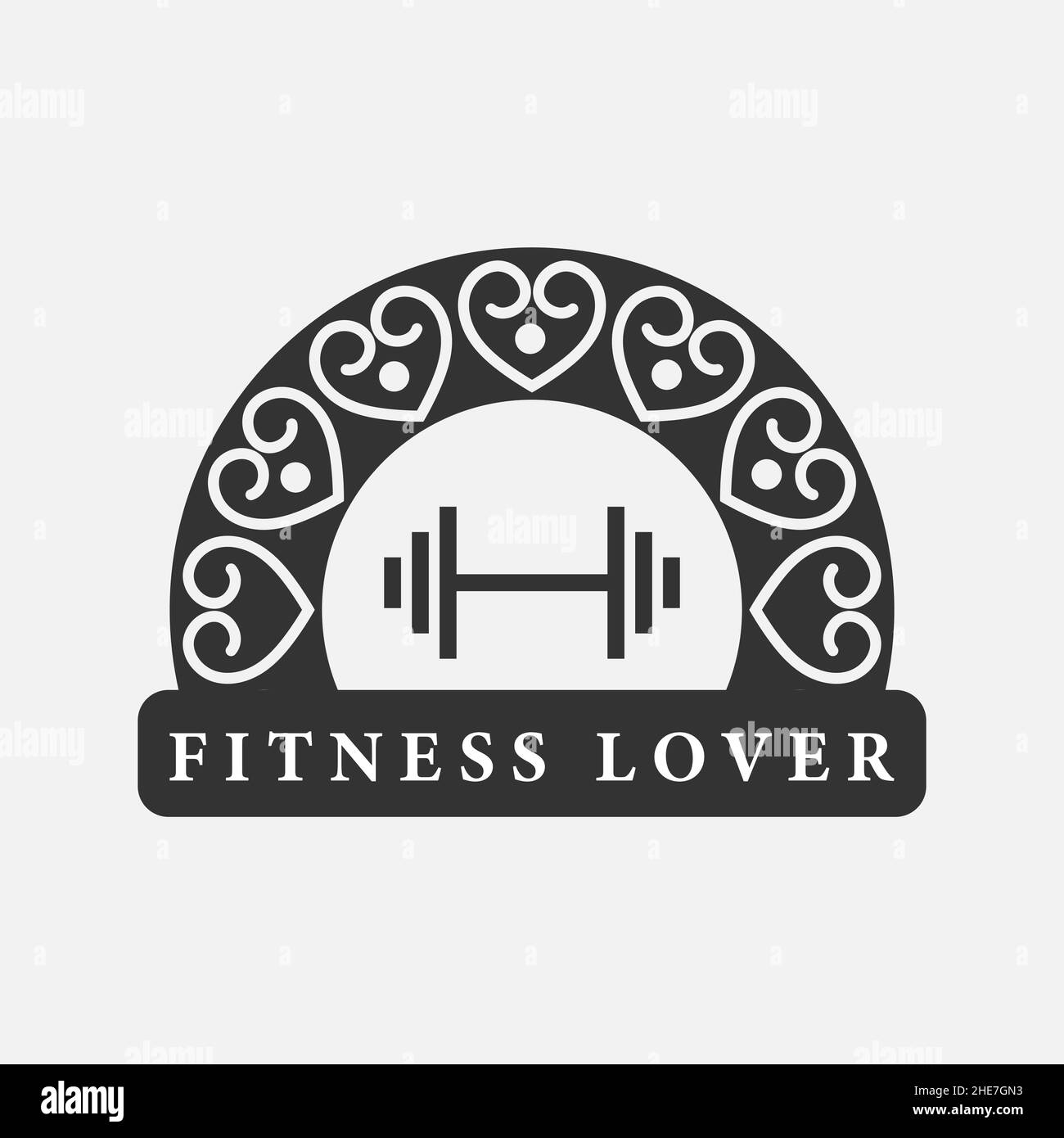 Hardcore Training - Fist and Wreath Vintage Label Stock Vector