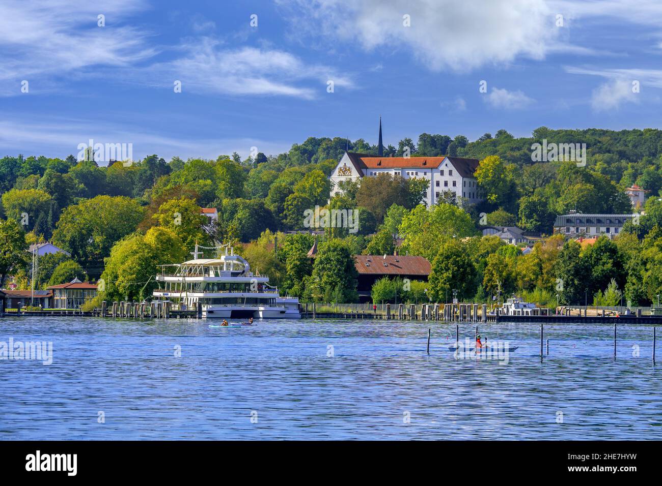 Starnberg on Lake Starnberg, Bavaria, Germany Stock Photo