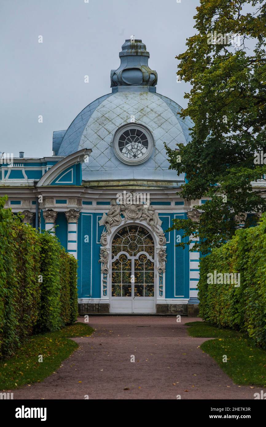 Tsarskoe Selo, Russia - View of a palace in the residence park Stock Photo
