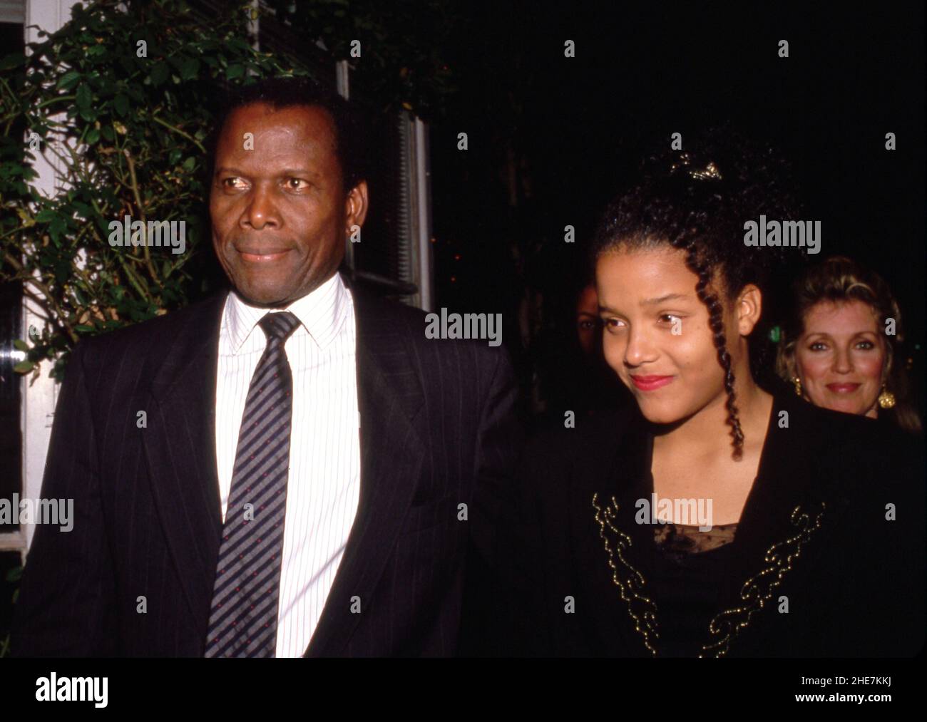 Sidney Poitier and daughter Circa 1980's Credit: Ralph Dominguez ...
