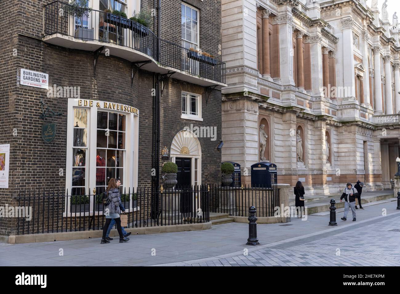 Burlington Gardens, Mayfair, London, England, United Kingdom Stock
