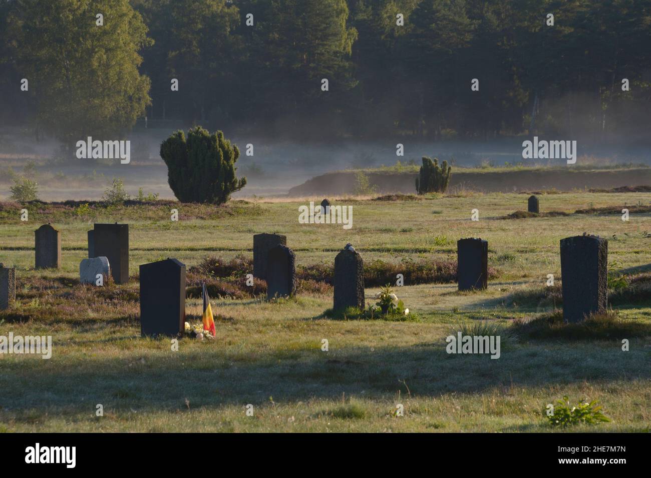 Gedenkstätte Bergen-Belsen Stock Photo