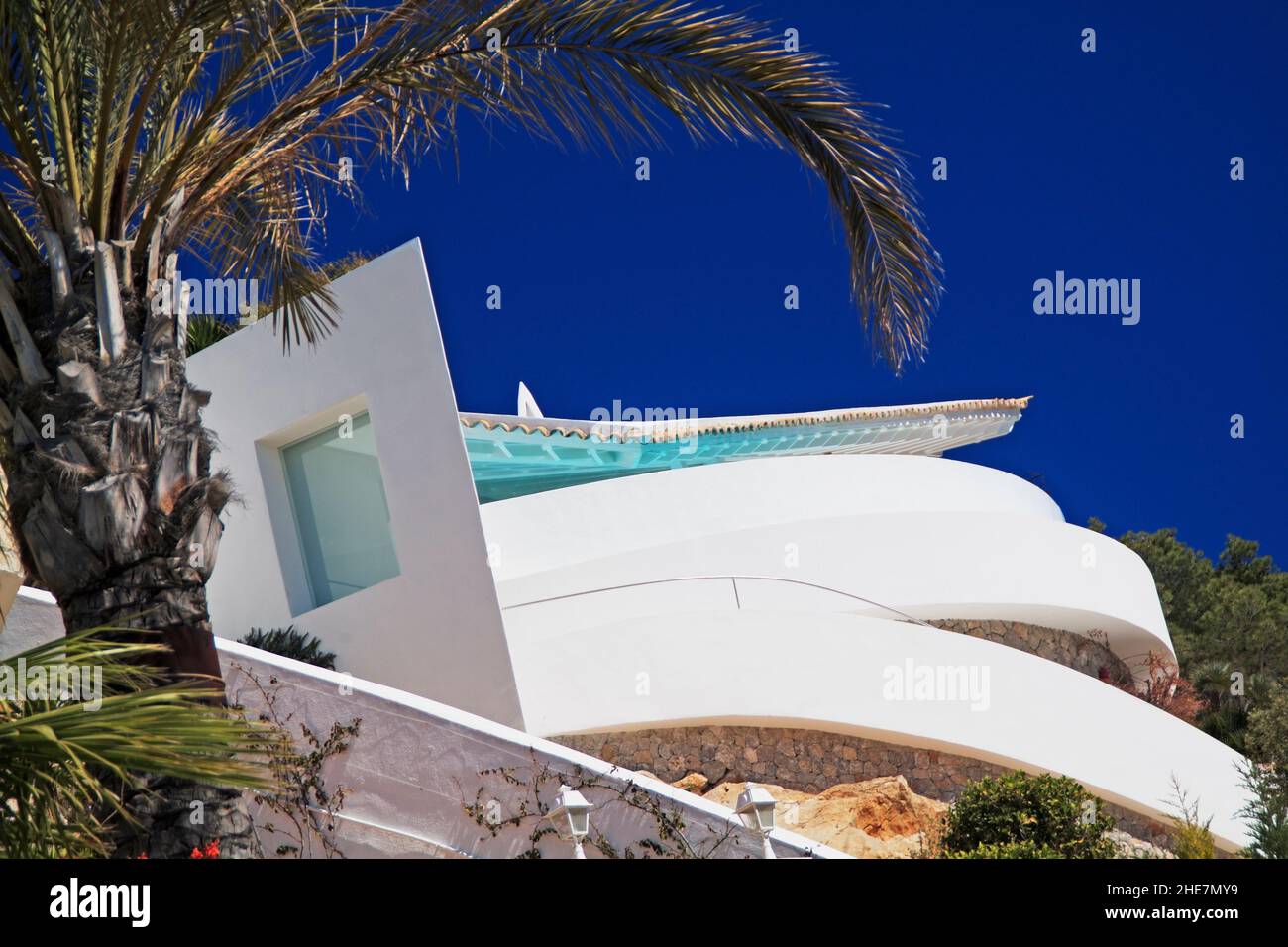 Port Andratx, luxuriöse Villen, Mallorca, Balearen, Spanien, Europa | Port Andratx, luxury villas, Mallorca, Balearic Islands, Spain, Europe Stock Photo