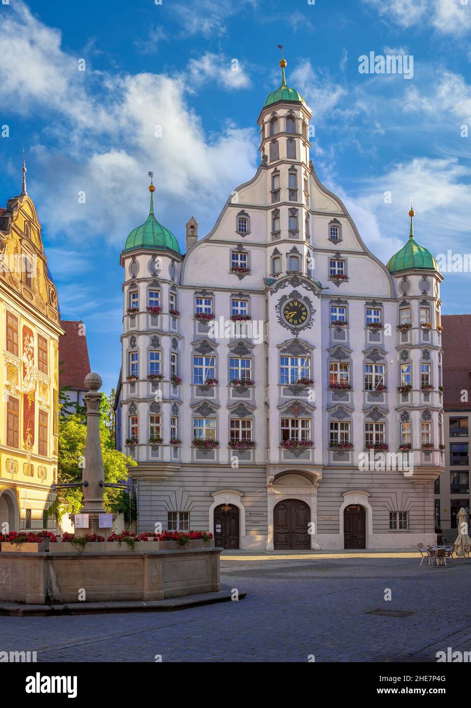 City hall in Memmingen, Bavaria, Germany Stock Photo