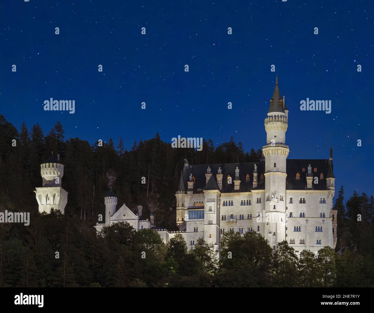 Fairytale Neuschwanstein Castle, Bavaria, Germany Stock Photo