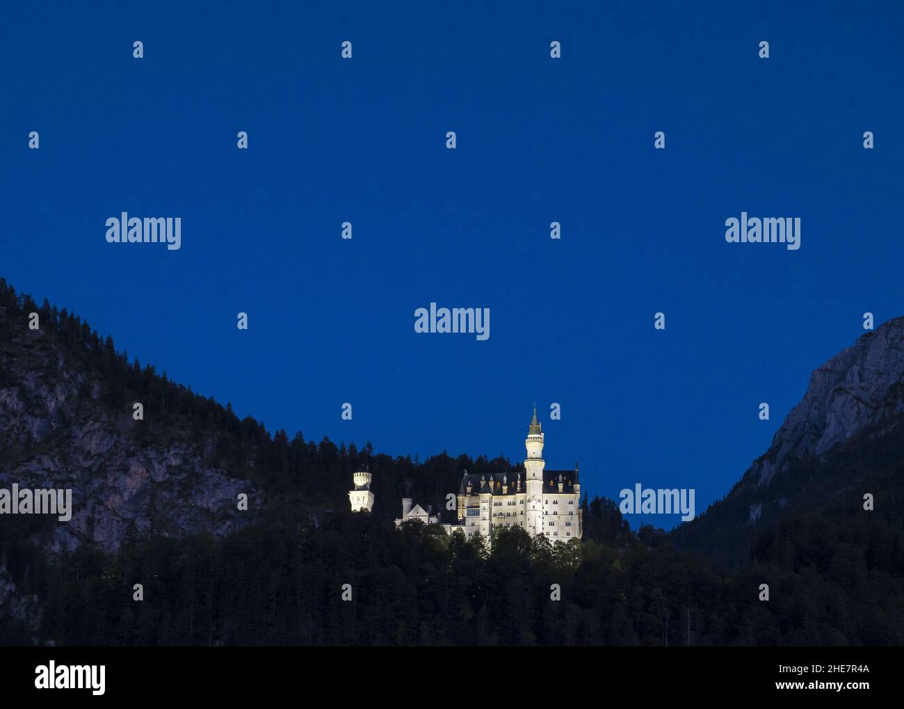 Fairytale Neuschwanstein Castle, Bavaria, Germany Stock Photo