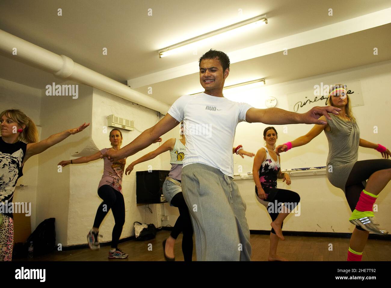 GREAT BRITAIN / England /London/ Dancing class at Pineapple Dance Studios . Stock Photo