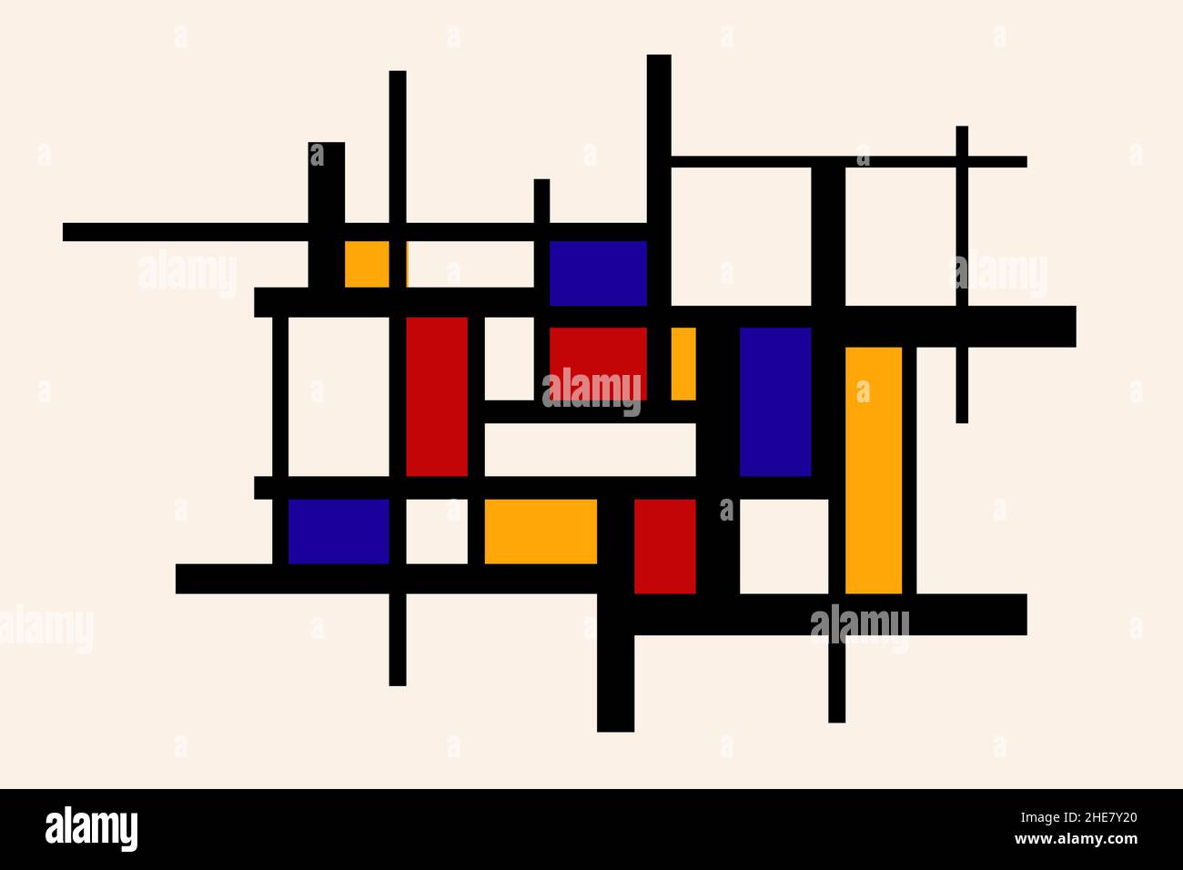 Piet mondrian painting hi-res stock photography and images - Alamy