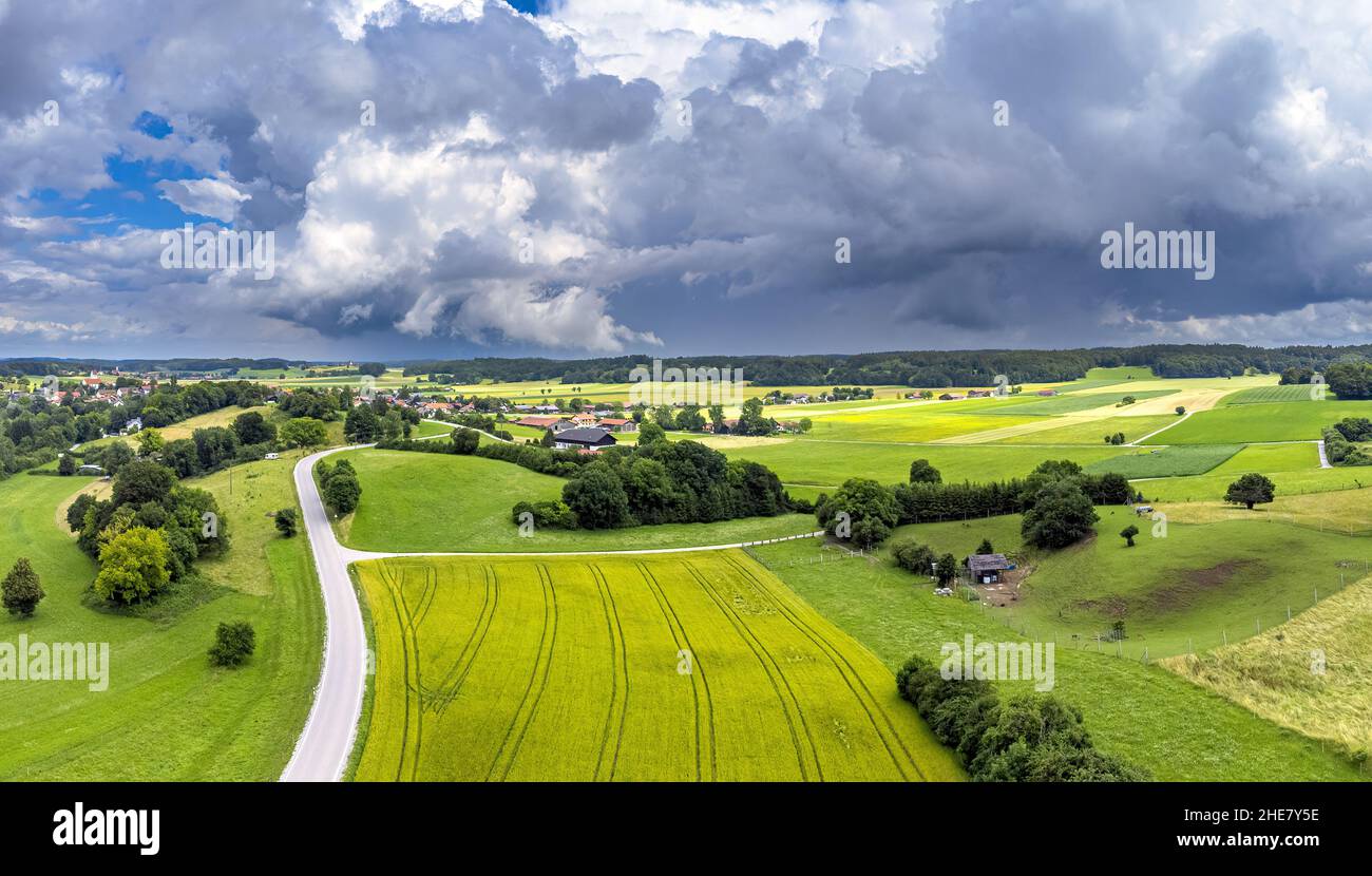 Landscape near Andechs, Bavaria, Germany Stock Photo