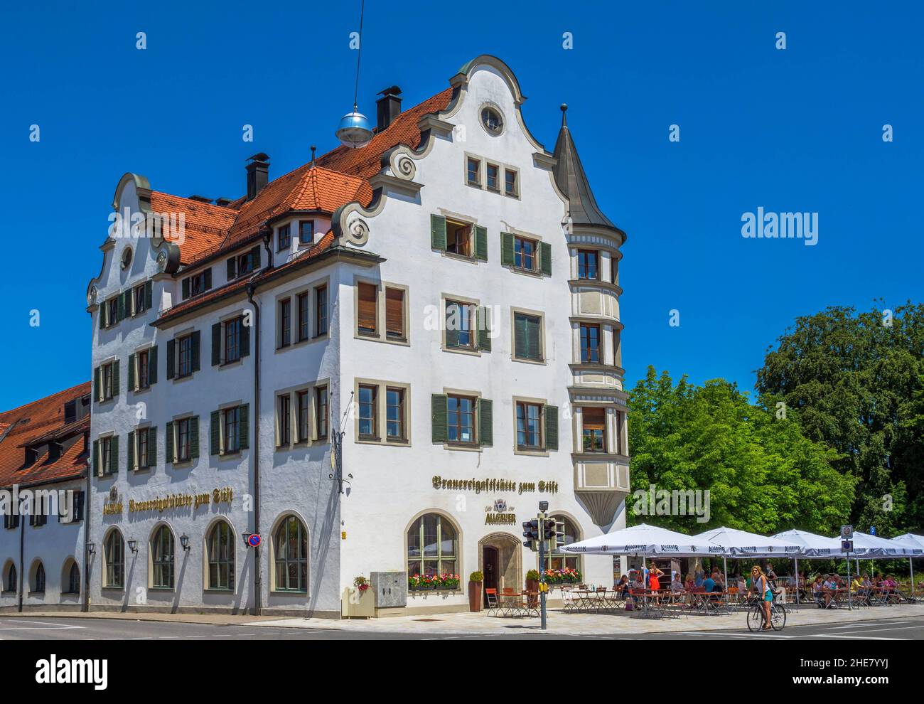 Restaurant zum Stift in Kempten, Allgäu, Bavaria, Germany Stock Photo