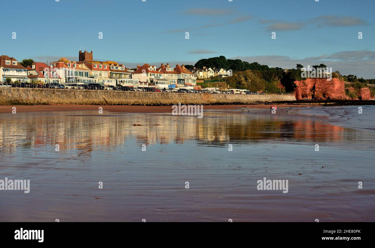 Preston beach, Paignton, South Devon, at low tide Stock Photo Alamy