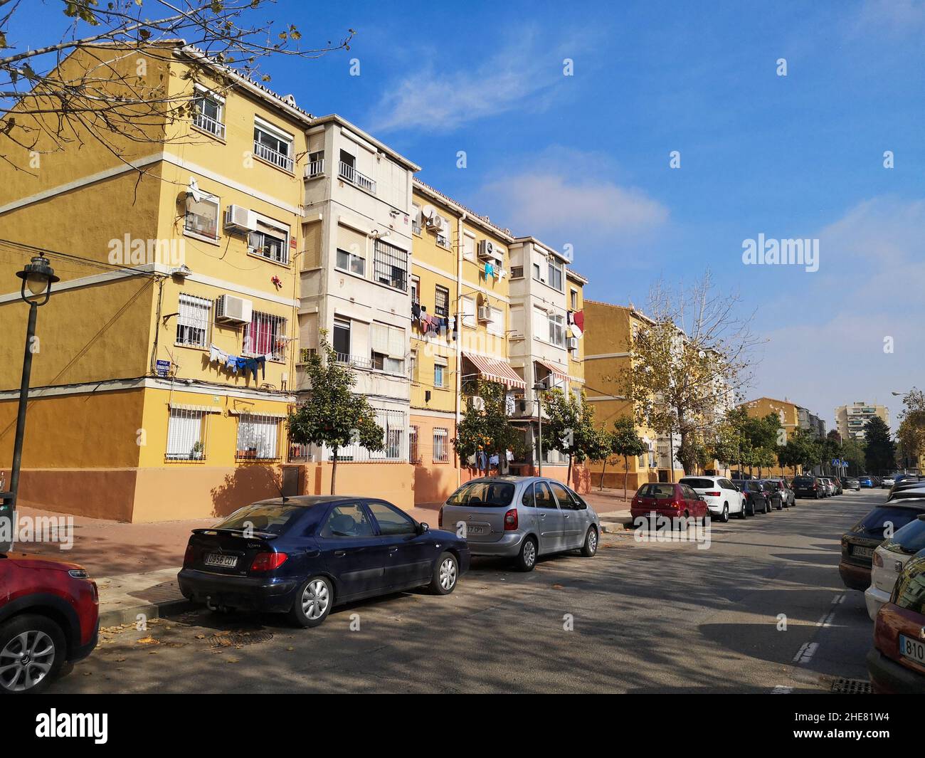 Portada Alta, poor neighbourhood of Malaga, Andalusia, Spain Stock Photo
