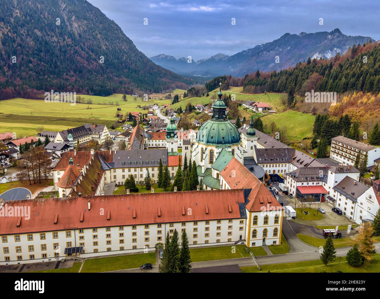 Ettal Abbey, Bavaria, Germany Stock Photo