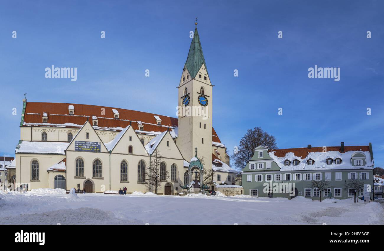 St. Mang Church in Kempten, Allgau, Bavaria, Germany Stock Photo