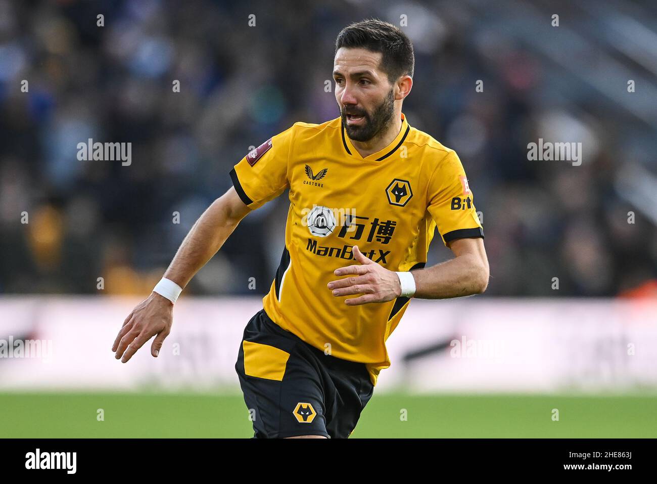 Joao Moutinho #28 of Wolverhampton Wanderers during the game Stock Photo