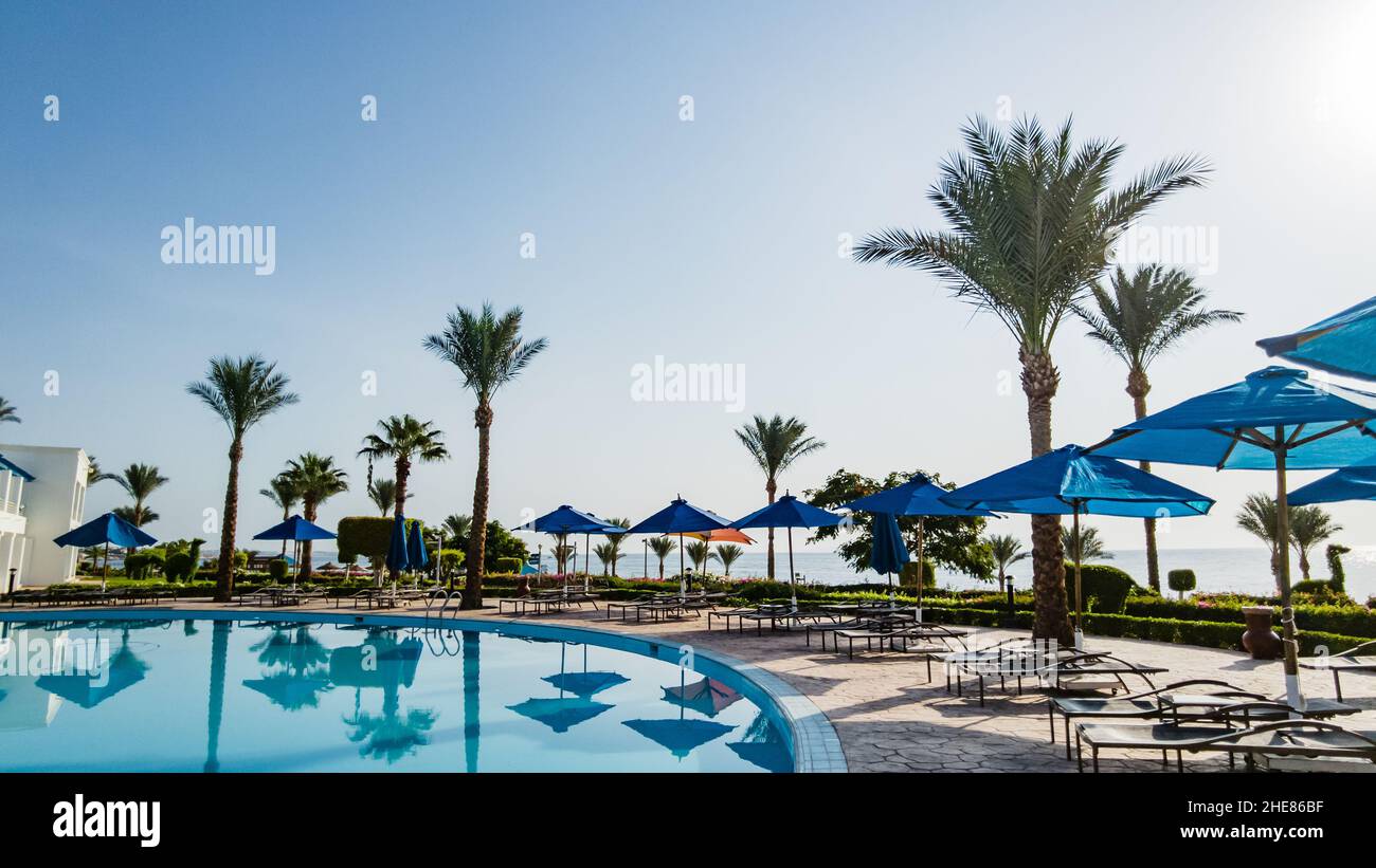 Sharm el sheikh. Egypt September 2021. View of a beautiful five star hotel. Renaissance Sharm El